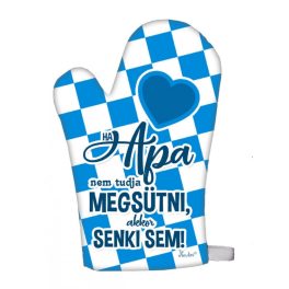   Vicces edényfogó kesztyű, főzőkesztyű, Ha Apa nem tudja megsütni