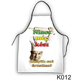 Vicces szakács kötény, Nincs még kész