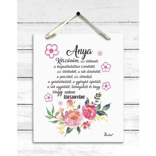 Dekor falikép, Anya, köszönöm az életemet