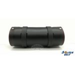 Bőr motoros villatáska, piros lángnyelves