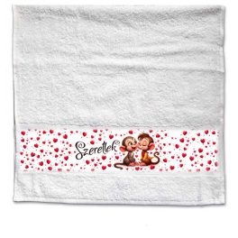 Szerelmes törölköző, Majom pár, 2 méretben