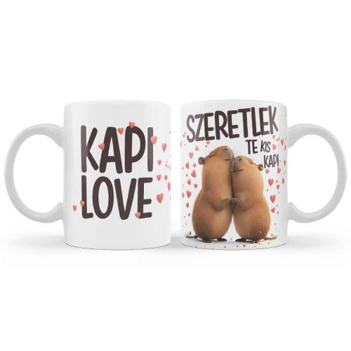 Szerelmes bögre, Szeretlek, love, kapibara
