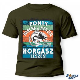 Vicces póló több színben, Ponty, harcsa, keszeg