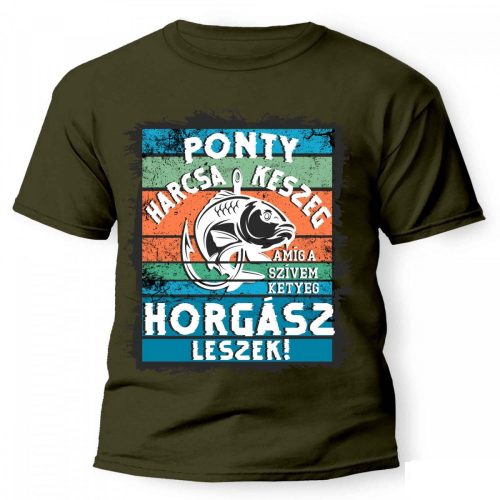 Vicces póló több színben, Ponty, harcsa, keszeg