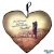 Szív alakú párna, ha veled vagyok...