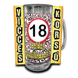 Vicces korsó, Boldog 18. 20. 30. 40. 50. 60. szülinapot!
