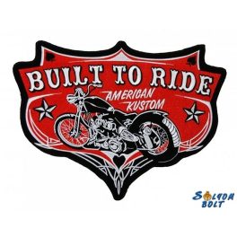 Built to ride hátfelvarró, nagyméretű