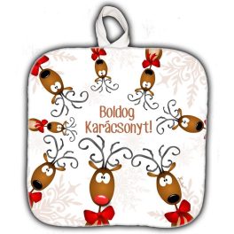 Karácsonyi edényfogó, rénszarvasok