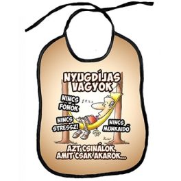 Vicces előke, Nyugdíjas vagyok