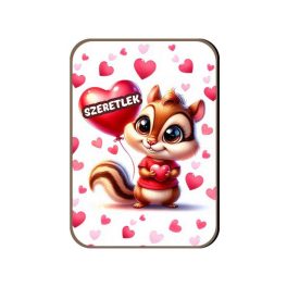 Fa hűtőmágnes, Szeretlek, mókus