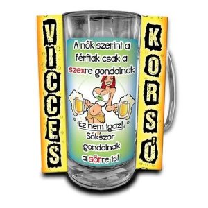 Vicces korsó, A nők szerint a férfiak Vicces korsó, A nők szerint a férfiak