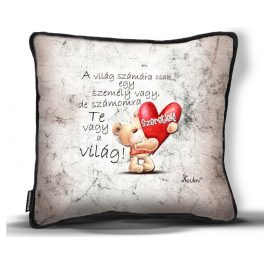   Kicsi díszpárna, A világ számára...szeretlek, szerelmes ajándék