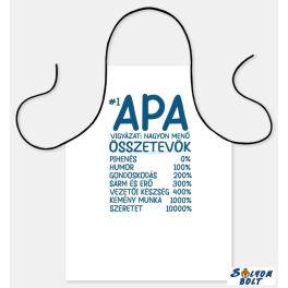 Vicces szakács kötény, Apa összetevők