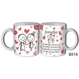 Szerelmes bögre, jó szeretni, ha van kit