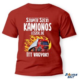 Vicces póló több színben, Szuper kamionos