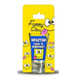 Krisztián pálinkás pohár