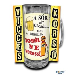 Vicces korsó, A sör már olcsóbb mint a benzin
