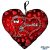 Szív alakú párna, ördög nagy szívvel, szeretlek