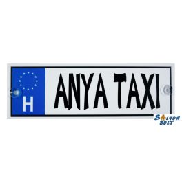 Vicces rendszámtábla, Anya taxi