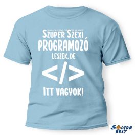 Vicces póló több színben, Szuper programozó