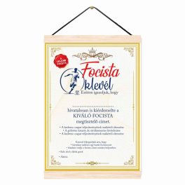 Vicces oklevél, Kiváló focista