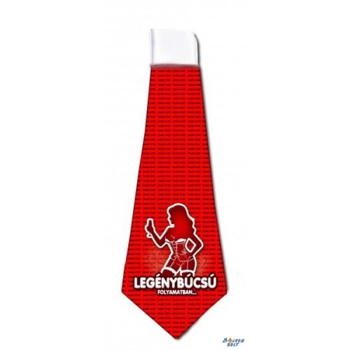 Nyakkendő, Legénybúcsú folyamatban, piros