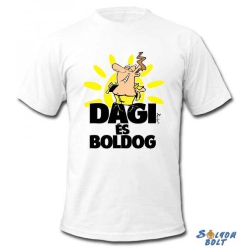 Vicces póló, Dagi és boldog