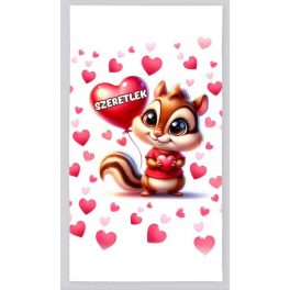 Strandtörölköző, Valentin-nap, Szeretlek, mókus
