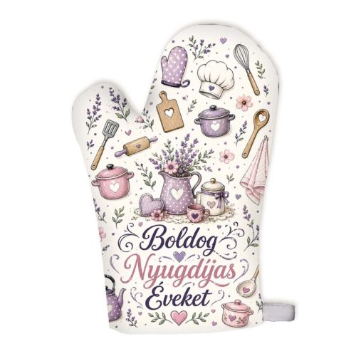 Edényfogó kesztyű, Boldog nyugdíjas éveket, nő
