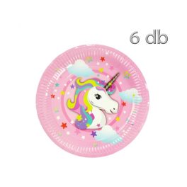 Party tányér csomag, unikornis, rózsaszín