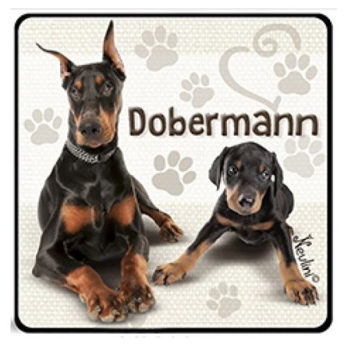 Kutyás hűtőmágnes, Dobermann