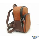 Bőr hátitáska, hátizsák, barna