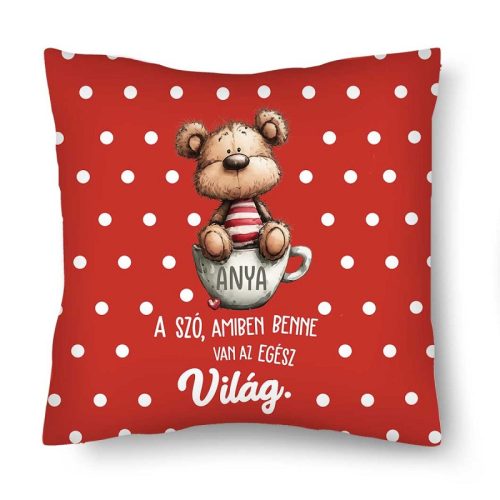 Kicsi díszpárna, anyák napja, Anya a szó