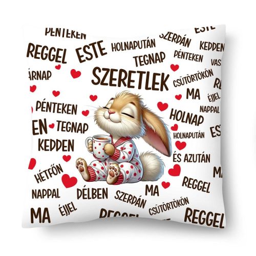 Kicsi díszpárna, Szeretlek mindig, nyuszika