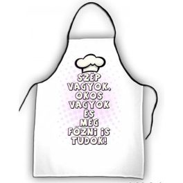   Vicces szakács kötény, Szép vagyok, okos vagyok és még főzni is tudok