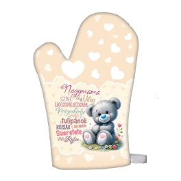   Edényfogó kesztyű, főzőkesztyű, Anyák napja, Nagymamám szíve