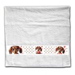 Szerelmes törölköző, Barna tacskó, 2 méretben