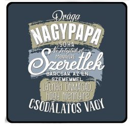 Hűtőmágnes, drága nagypapa szeretlek