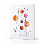 Színes, absztrakt művészet, kézzel készült kép