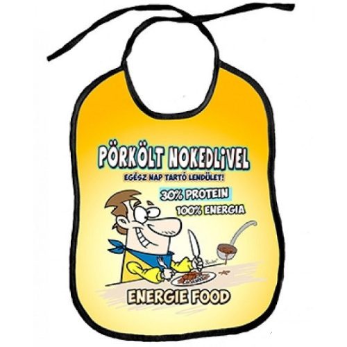 Vicces előke, Pörkölt nokedlivel