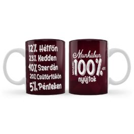 Vicces bögre, Munkámban mindig 100%-ot nyújtok