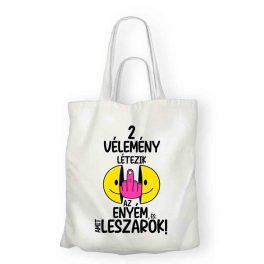 Vicces vászontáska, 2 vélemény létezik