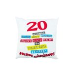 Díszpárna, 18, 20, 30, 40, 50, 60 évedbe került...Boldog születésnapot