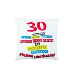 Díszpárna, 18, 20, 30, 40, 50, 60 évedbe került...Boldog születésnapot