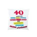 Díszpárna, 18, 20, 30, 40, 50, 60 évedbe került...Boldog születésnapot