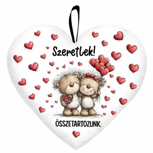 Szív alakú párna, Összetartozunk