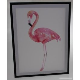 Falikép, álló flamingó