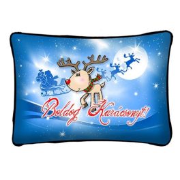 Díszpárna karácsonyra, rénszarvas