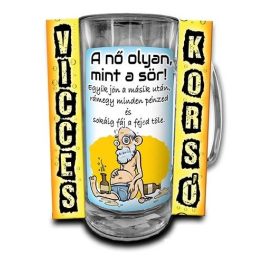 Vicces korsó, A nő olyan, mint a sör