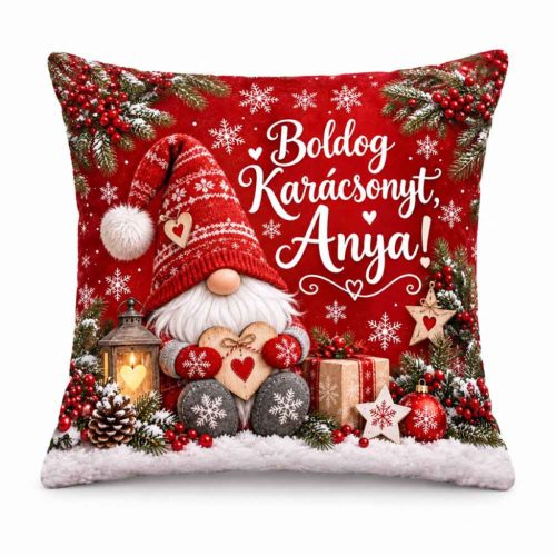 Karácsonyi plüss párna, Anyának